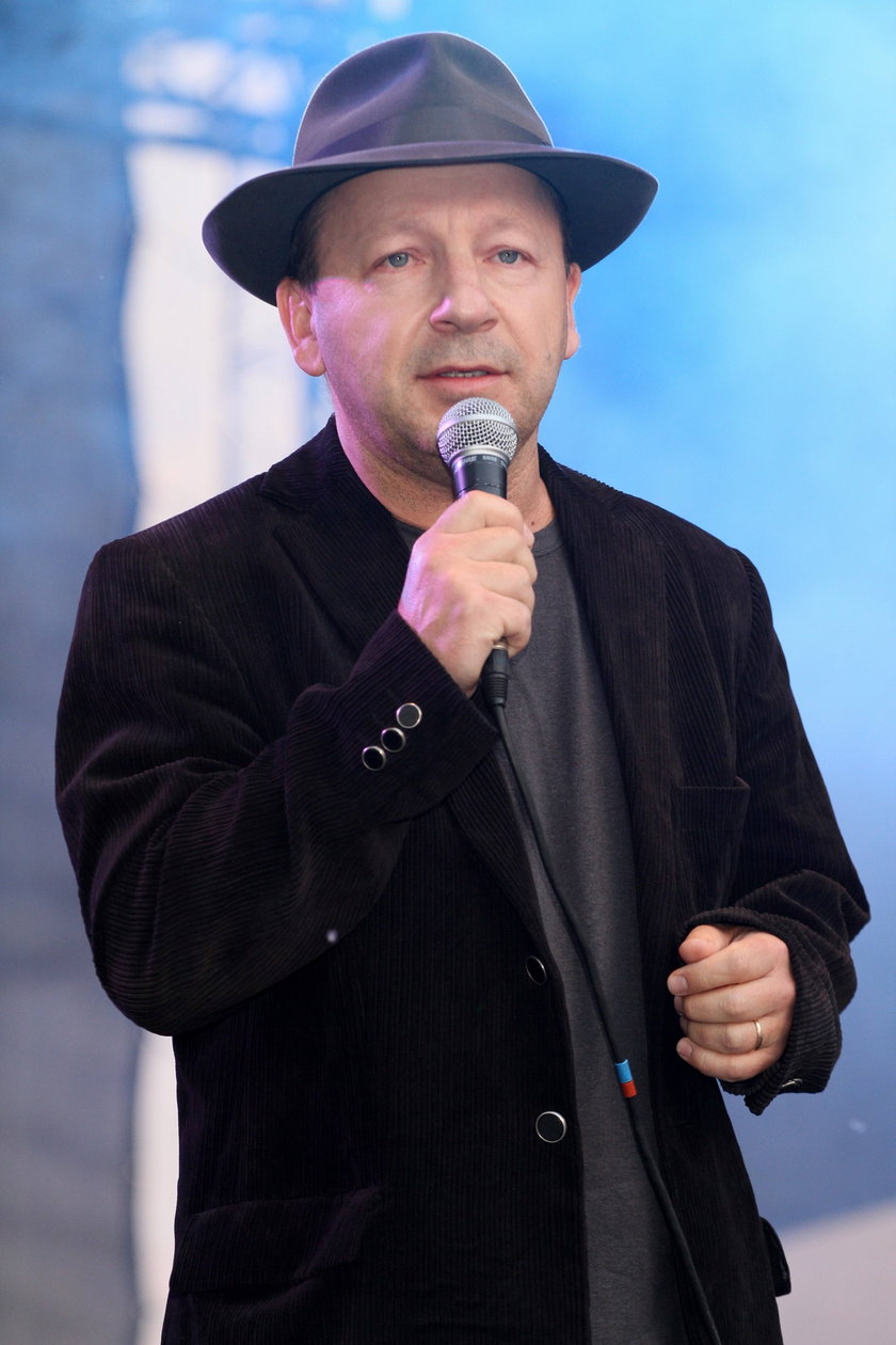Zbigniew Zamachowski w kapeluszu w maju 2011 roku