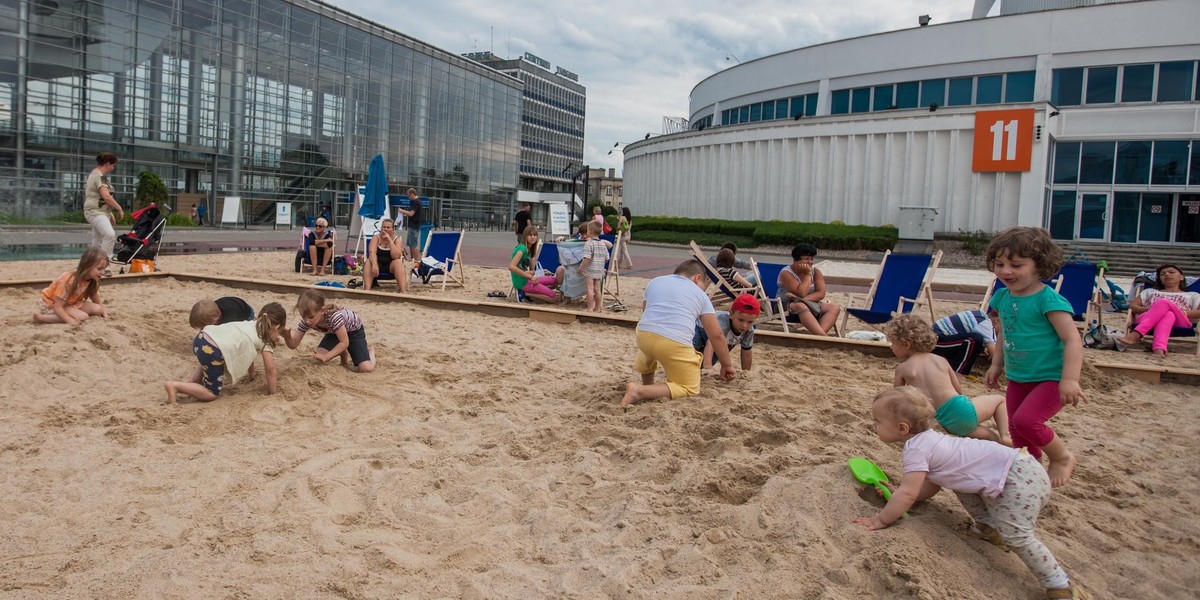 Plaża na targach