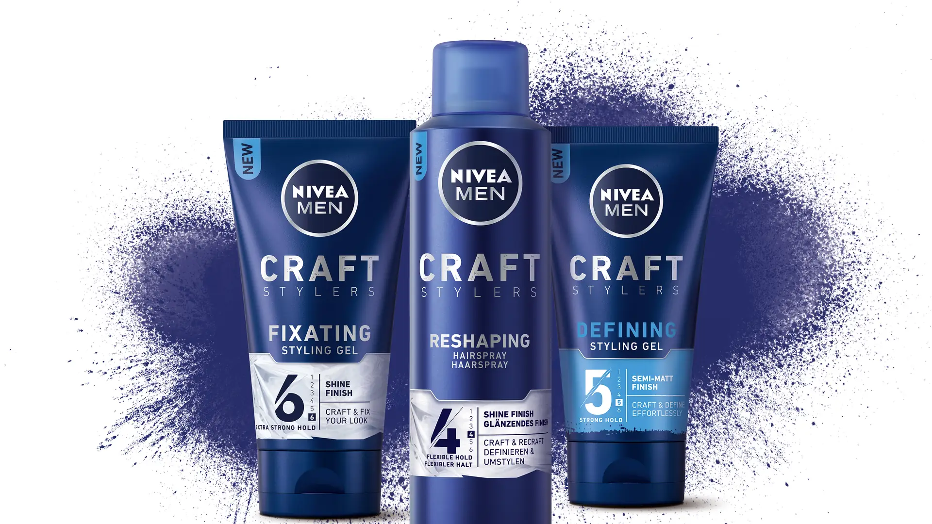 Kształtuj i definiuj na nowo wygląd Twoich włosów z nową linią do stylizacji NIVEA MEN CRAFT STYLERS!