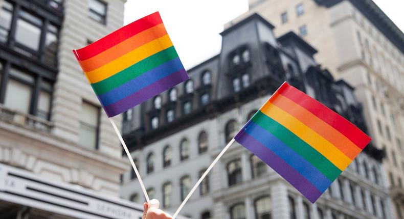 Pride flags.Steve Luciano/AP Photo