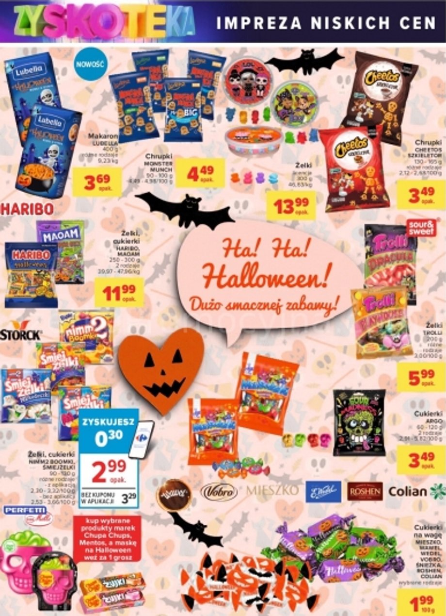 Oferta promocyjna na Haloween w Carrefourze 