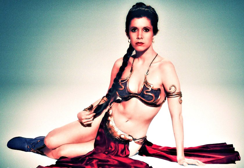 Carrie Fisher jako księżniczka Leia 