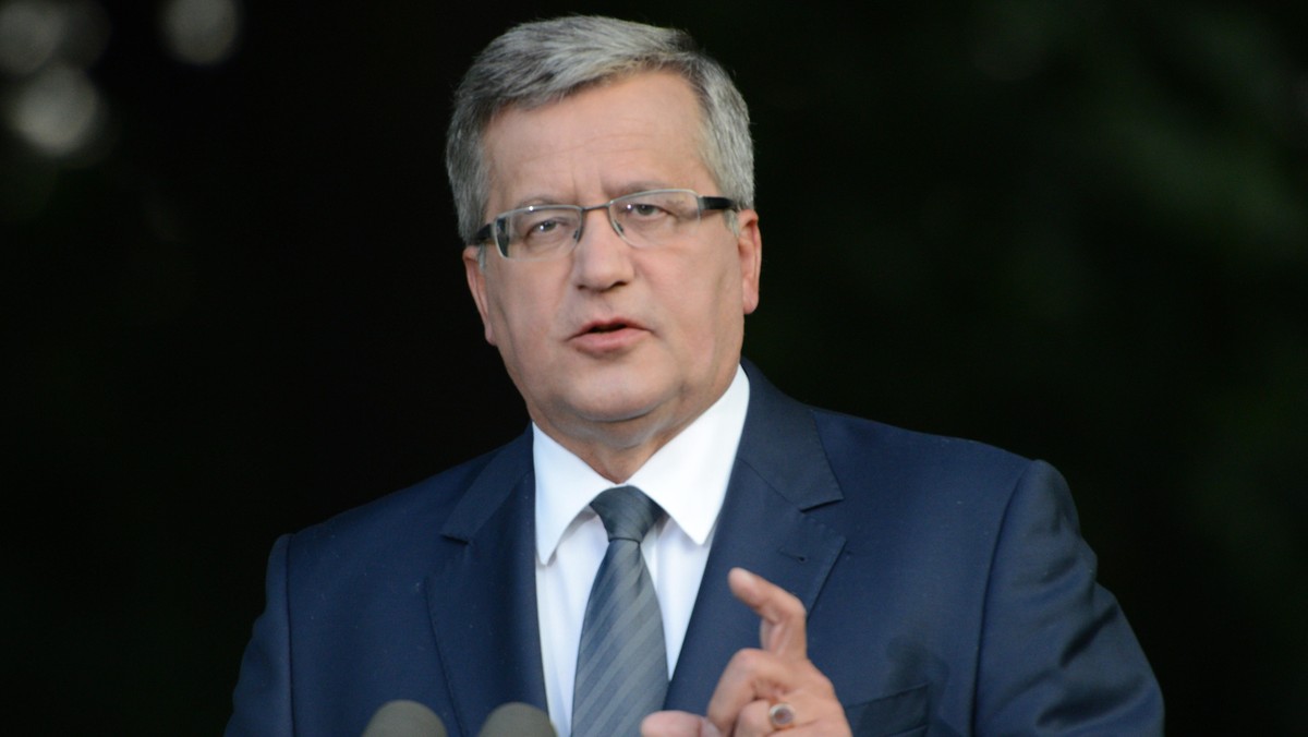 WARSZAWA BELWEDER BRONISŁAW KOMOROWSKI KONFERENCJA