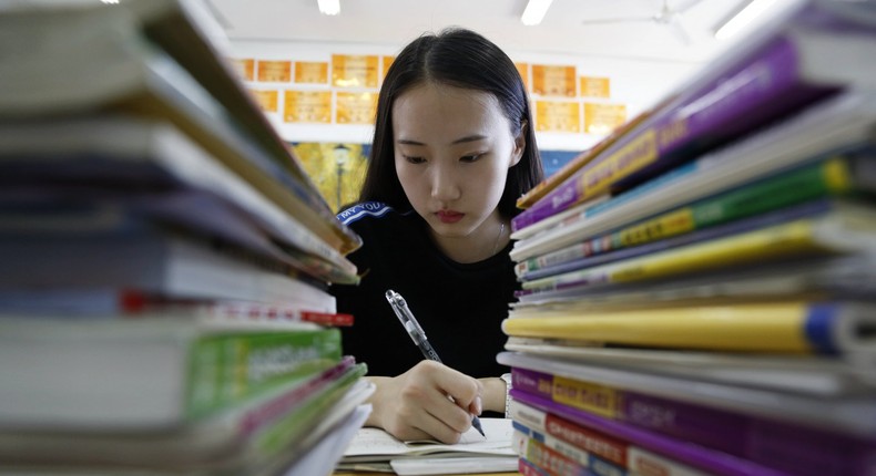 Chinese student exams