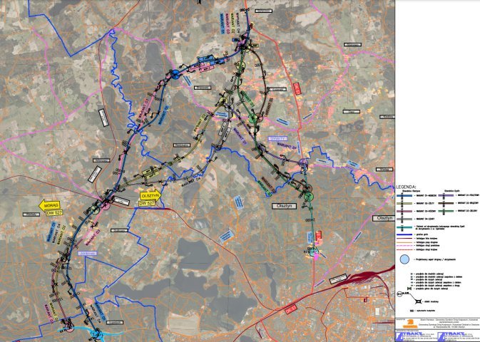 Który wariant obwodnicy Olsztyna i Dywit zwycięży? Zespół projektowy wydał rekomendację [MAPY]