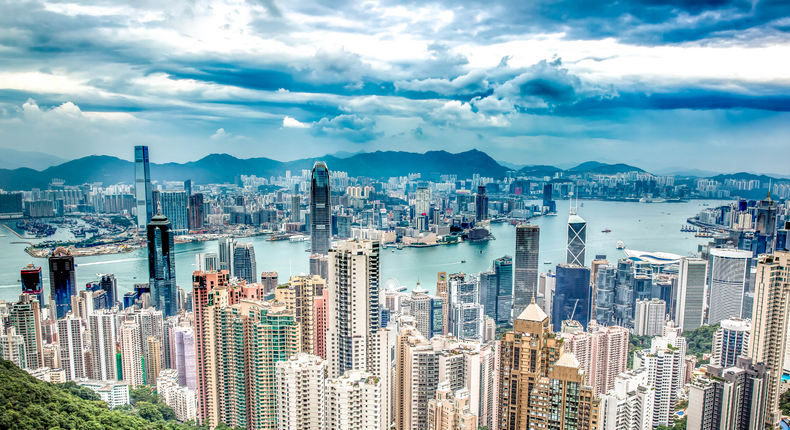 Hong Kong is a city full of super-rich people.