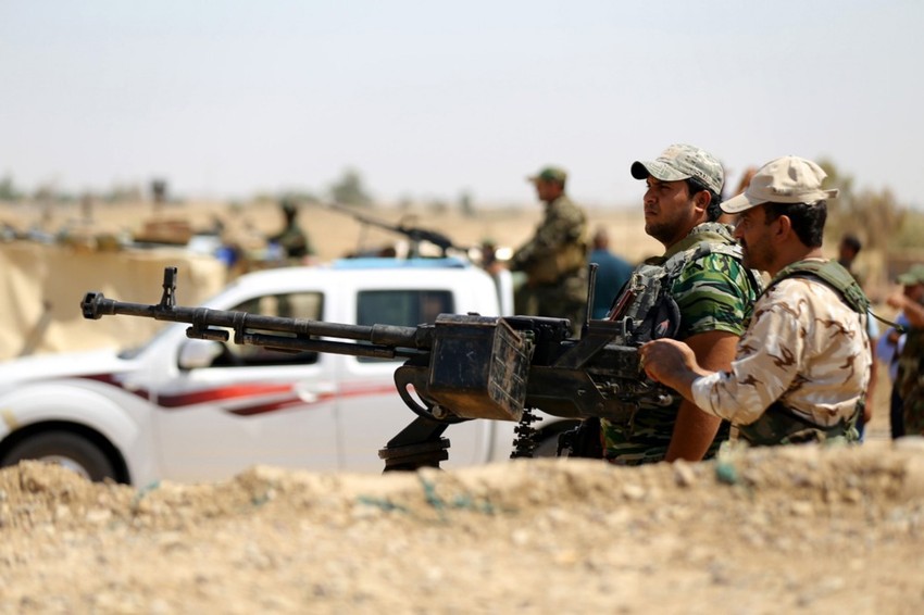 Članovi šiitske iračke milicija Saraja al Salam u vojnoj operaciji kod Samare blizu Bagdada 4. avgusta 2017.