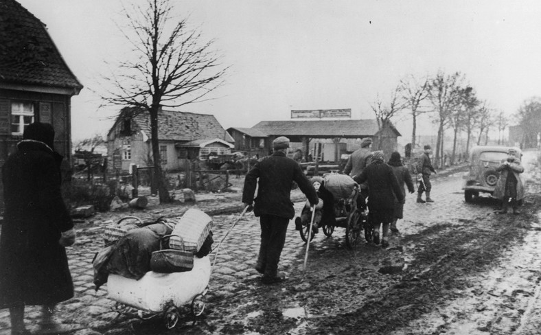 Wysiedleńcy z Prus Wschodnich, 1945 r.