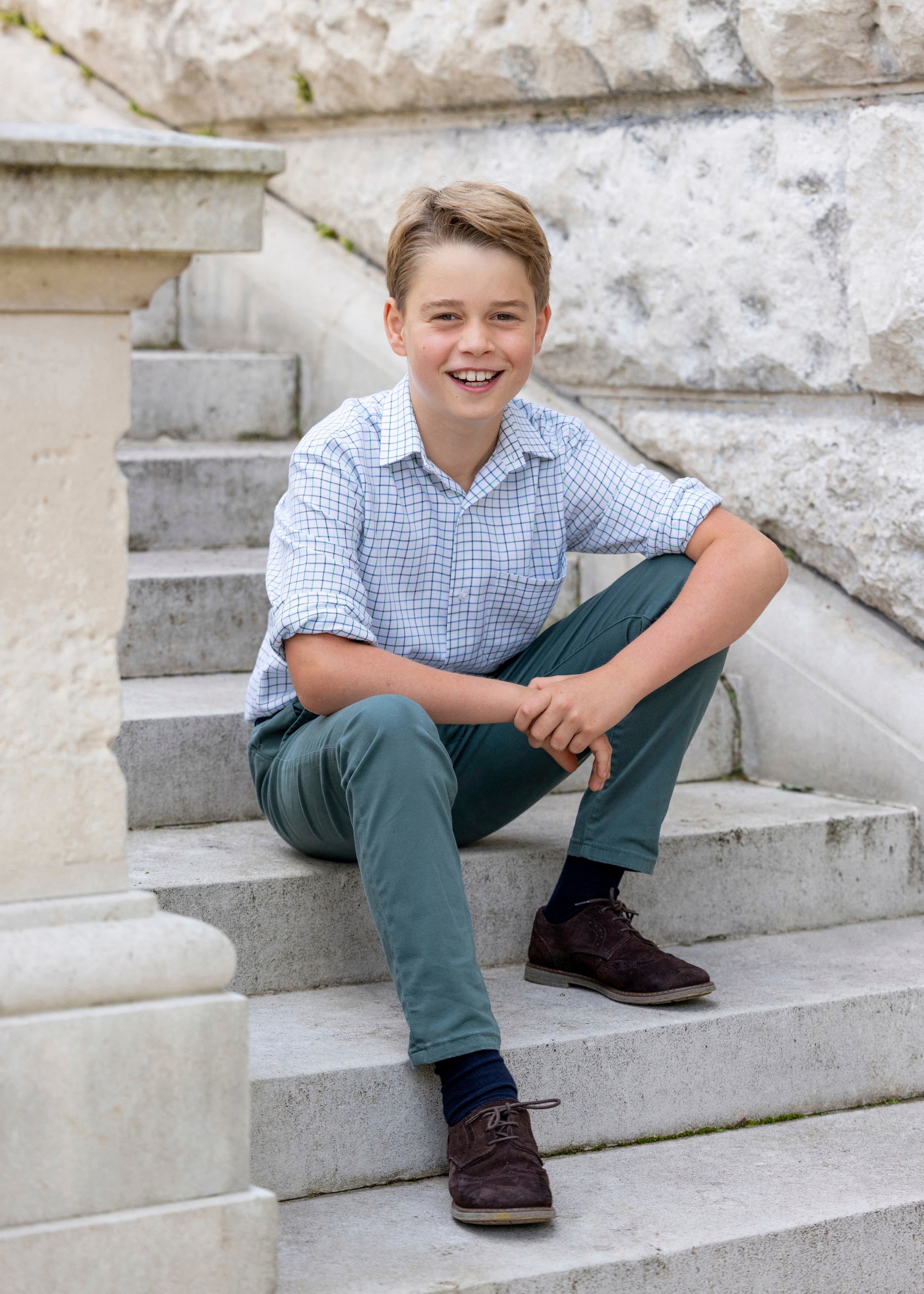 Princ George na fotografii k jeho 10. narodeninám.