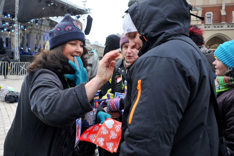 Anna Dymna kwestowała w Krakowie