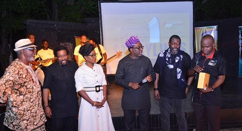 Organisers of iREP documentary film festival honour Bolanle Austen Peters. [Instagram/iREPfilmfestival]