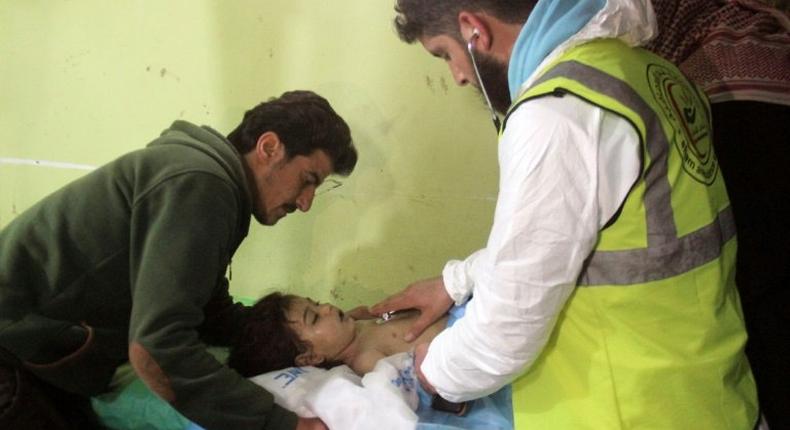 A suspected chemical attack that killed at least 58 civilians in rebel-held northwestern Syria has prompted widespread outrage and calls for international action