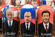 Przywódcy światowych mocarstw. Joe Biden, Władimir Putin i Xi Jinping