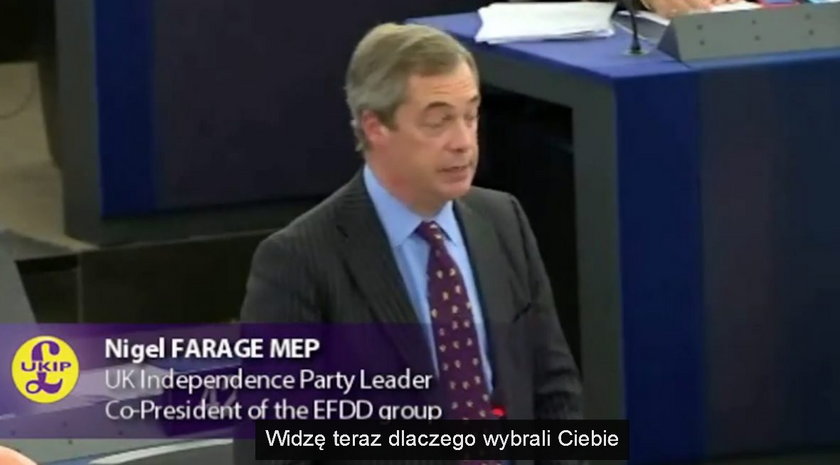 Farage kpił z Tuska