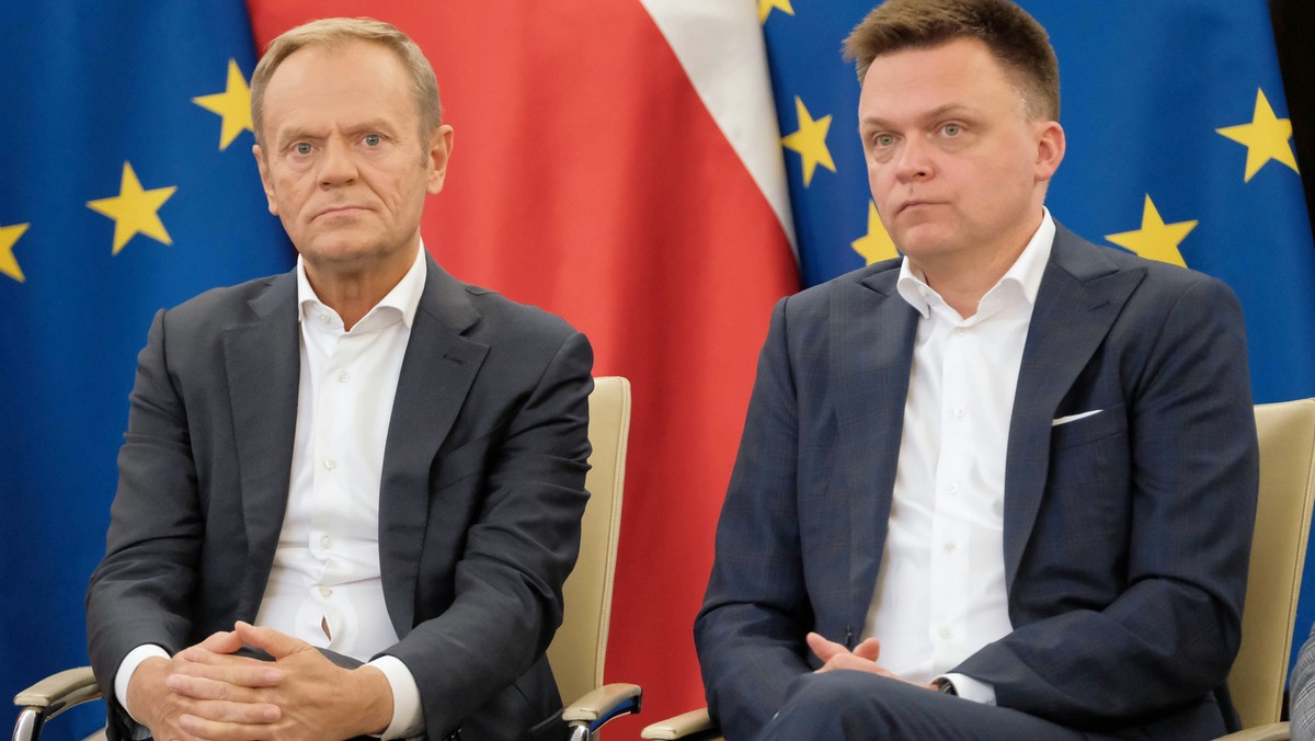 Donald Tusk i Szymon Hołownia