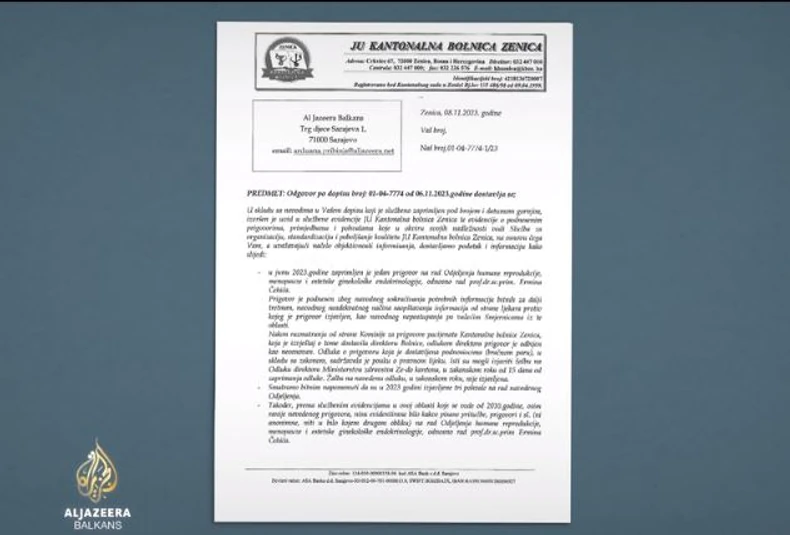 prijava kantonalnoj bolnici Zenica