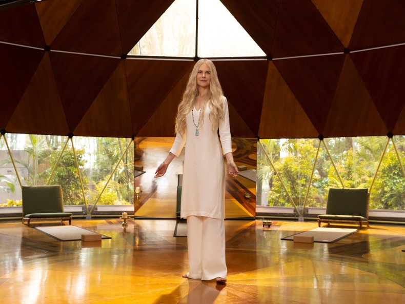 Hulu's Nine Perfect Strangers is another Nicole Kidman-led mystery drama. It's set a luxury wellness resort, which promises guests will leave enlightened and healed.Kidman plays the resort's mysterious director, Masha Dmitrichenko, who survived being shot in the head before the series' events.The show focuses on Dmitrichenko's past, why each guest is visiting the resort, and how their stay changes them. It's similar to The White Lotus in many ways, although the resort in Nine Perfect Strangers is even more exclusive and nefarious.The cast includes Melissa McCarthy, Manny Jacinto, Michael Shannon, Bobby Cannavale, and Samara Weaving.The first season of Nine Perfect Strangers is streaming on Hulu.