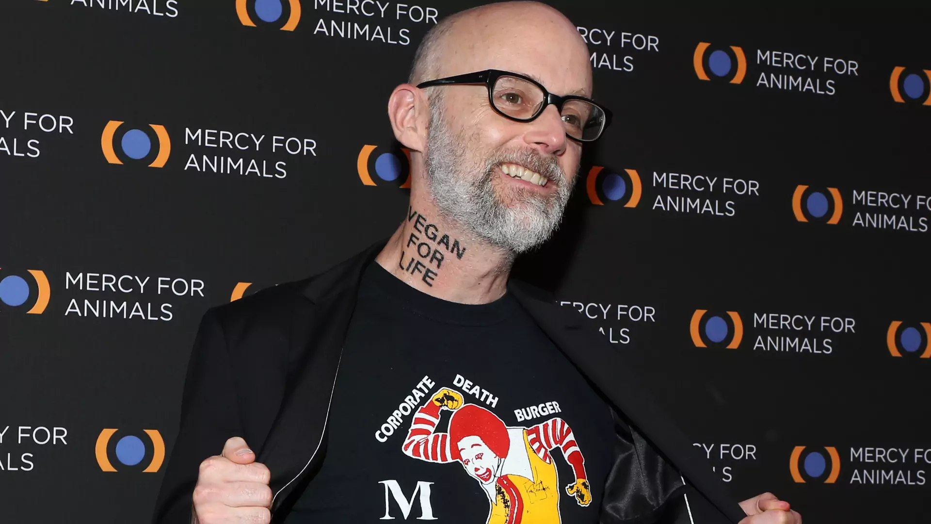 Moby świętuje 32 lata weganizmu tatuażem. Muzyk jest znanym obrońcą praw zwierząt