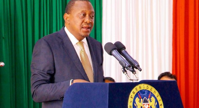 File image of President Uhuru Kenyatta. He has condoled with the family of Amb. Francis Muthaura