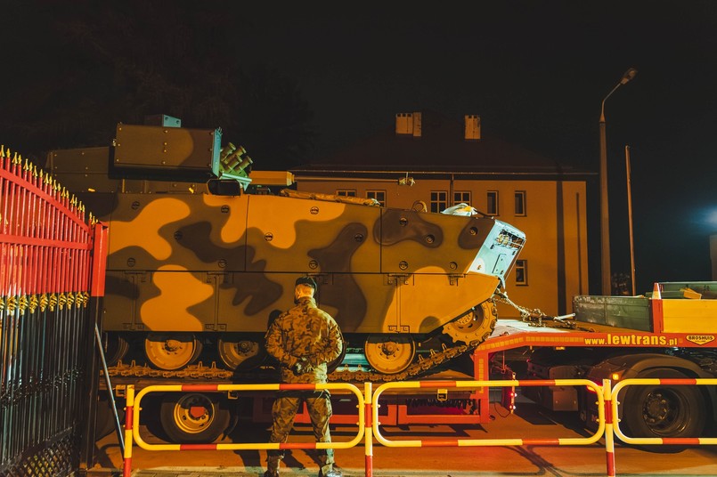 Borsuk w bazie 15. Giżyckiej Brygady Zmechanizowanej im. Zawiszy Czarnego