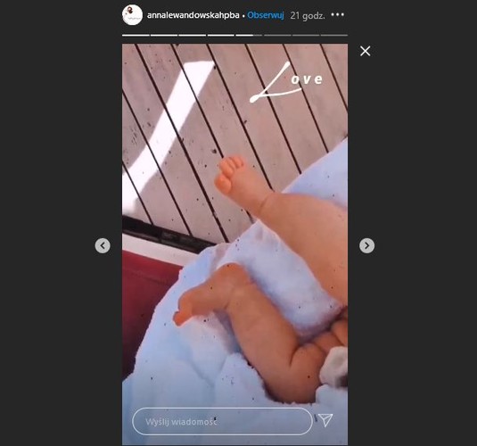 nóżki Laury Lewandowskiej