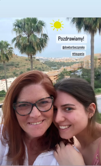 Katarzyna Dowbor z córką Marią. Widok InstaStories zamieszczonego na profilu Katarzyny Dowbor na Instagramie