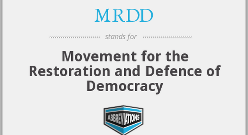 MRDD - Movement for the Restoration and Defence of Democracy