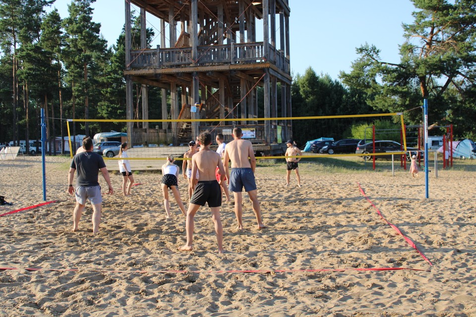 Plaża nad zalewem Siemianówka, Bondary/Rudnia