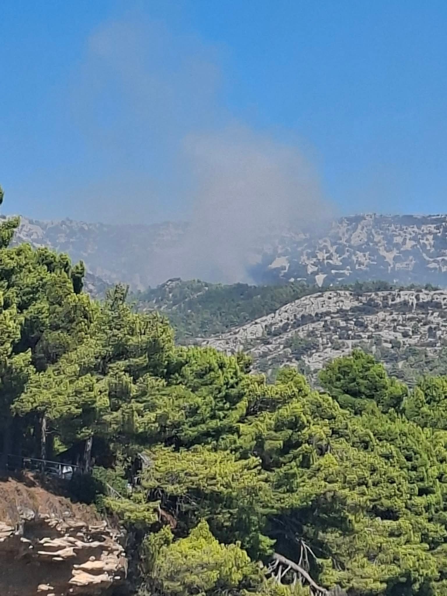 Požiar na ostrove Brač.