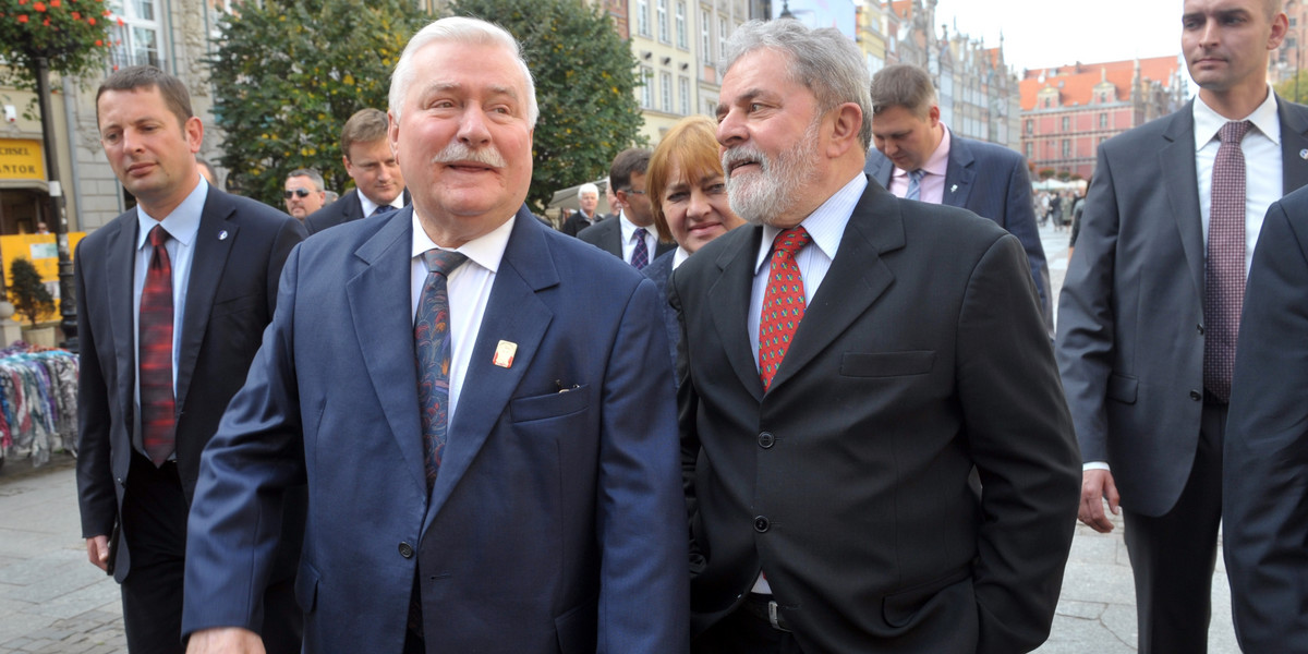 Nowy prezydent Brazylii, Lula de Silva odwiedził Lecha Wałęsę w 2011 roku, kiedy zakończył drugą kadencję na stanowisku prezydenta.