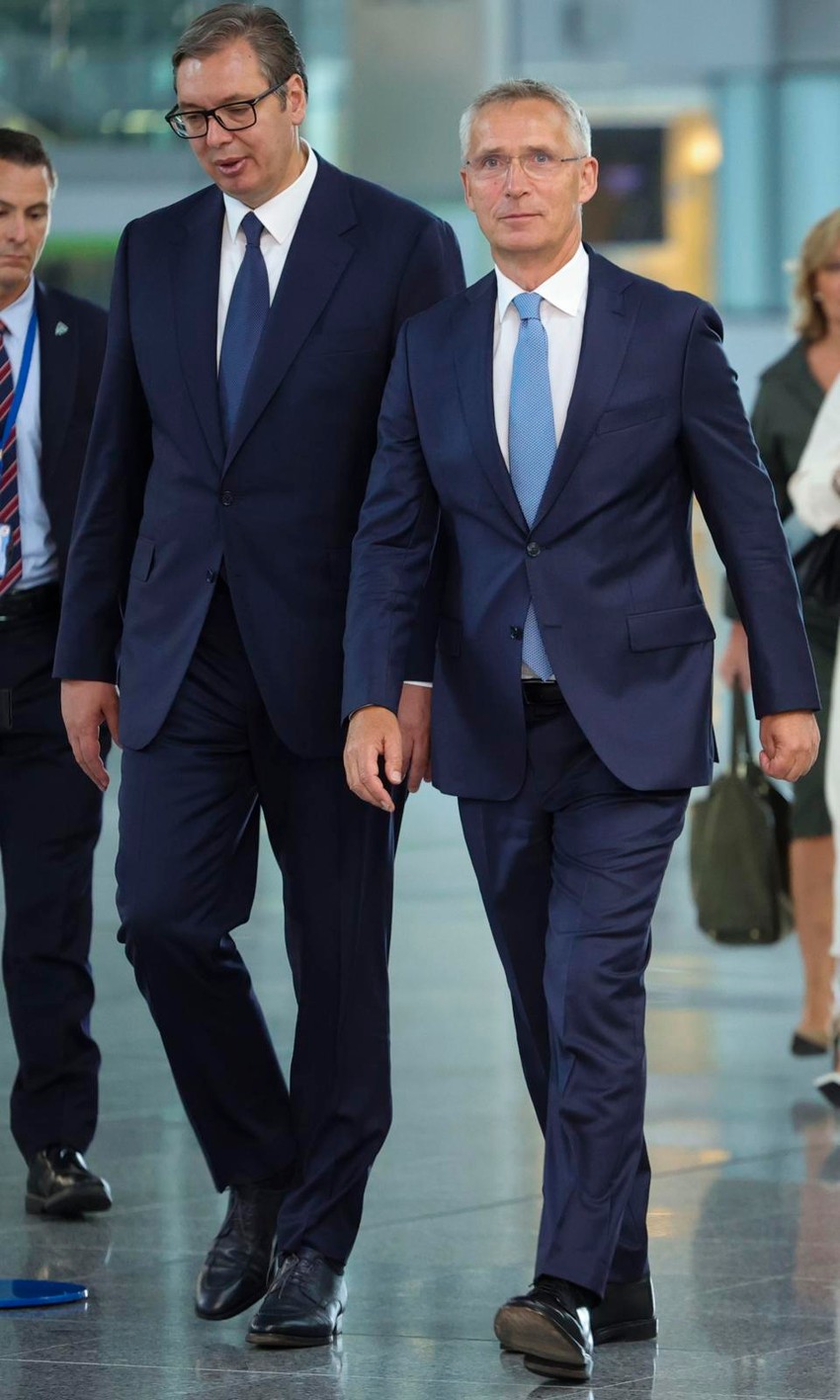 Aleksandar Vučić i Jens Stoltenberg