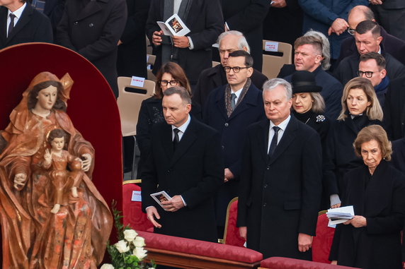 Prezydent Andrzej Duda na pogrzebie Benedykta XVI