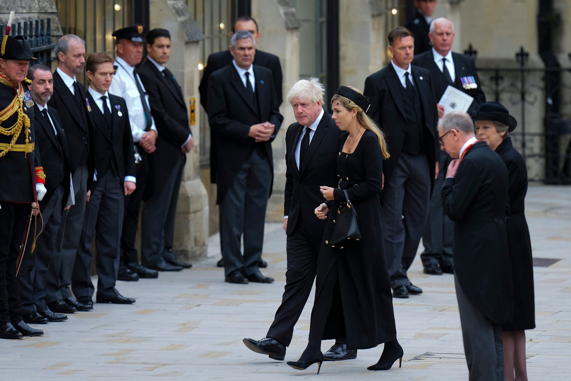Bývalý britský premiér Boris Johnson s manželkou.
