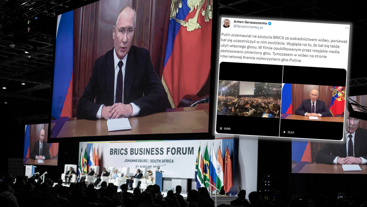 Podmienili głos Putina na szczycie BRICS. Co się stało z głosem?