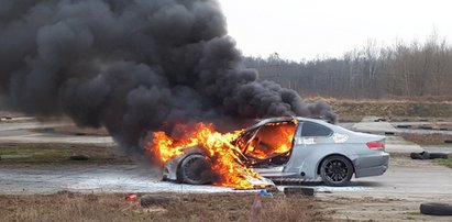 Dramat niepełnosprawnego rajdowca. Auto stanęło w ogniu