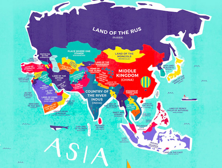 Państwa Azji i Bliskiego Wschodu - ich nazwy sięgają najdalej w przeszłość