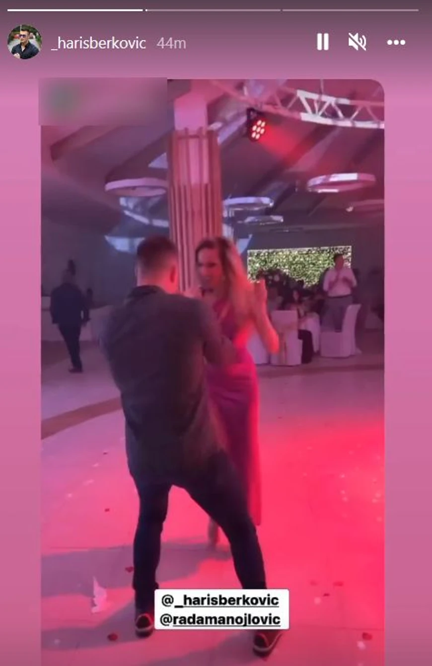 Rada Manojlović i Haris Berković (Foto: Instagram/_harisberkovic)