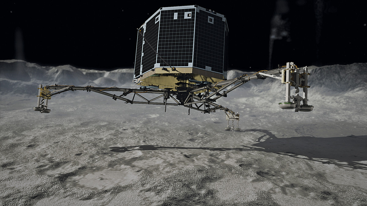 Mimo problemów technicznych lądownik automatycznego próbnika międzyplanetarnego Europejskiej Agencji Kosmicznej (ESA) spoczął bezpiecznie na powierzchni jądra komety — poinformowała dzisiaj ESA.