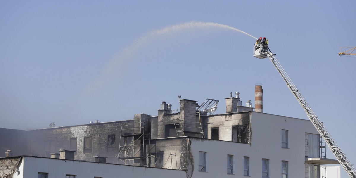 Pożar na ul. Pięknej we Wrocławiu