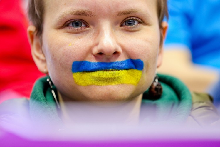 Kibice w Soczi też okazali solidarność z Ukraińcami
