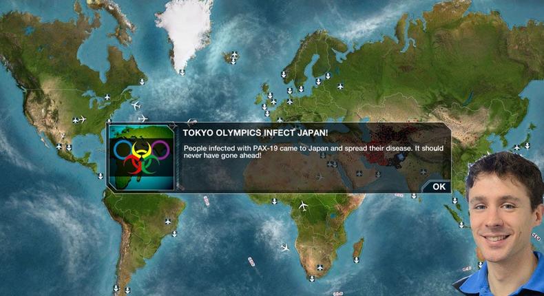 In Plague Inc, the Olympics has the potential to be a superspreader event for a disease outbreak, game creator James Vaughan told Insider.
