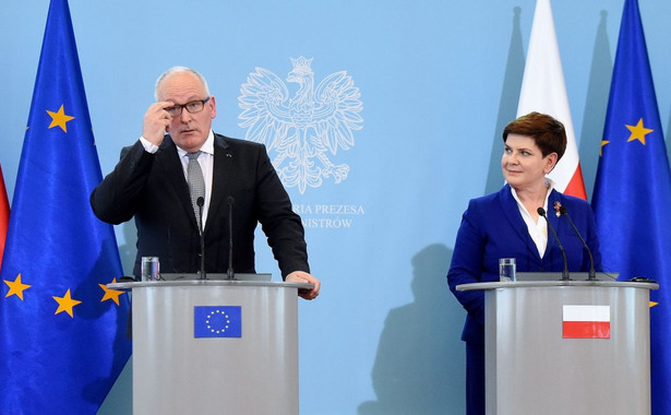 Szydło po spotkaniu z Timmermansem: Jest wola porozumienia