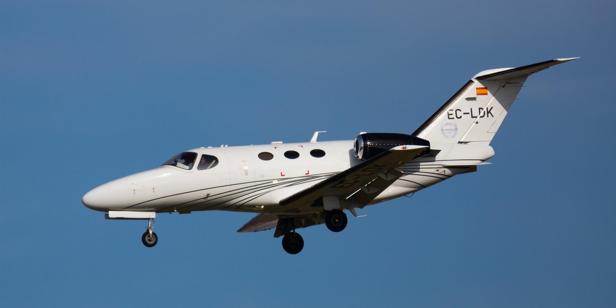 Cessna Citation – przykład maszyny z tej serii. Model widoczny na zdjęciu to 510.