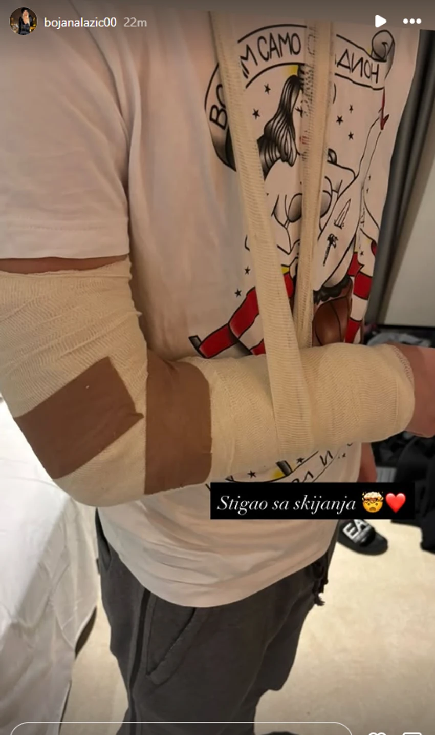 Sin Bojane Lazić se povredio na skijanju