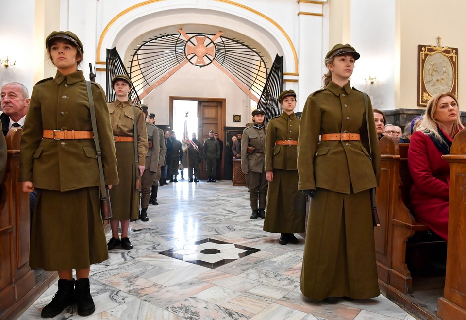 Uroczystości upamiętniające sanitariuszkę wojny polsko-bolszewickiej Teresę Grodzińską