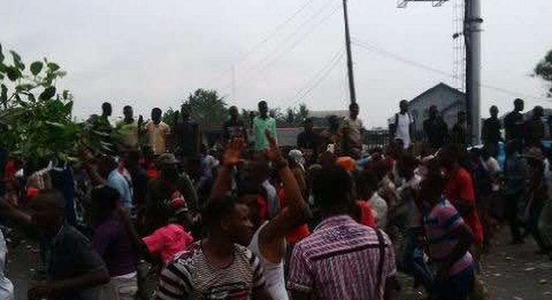 Biafra protest in Port harcourt