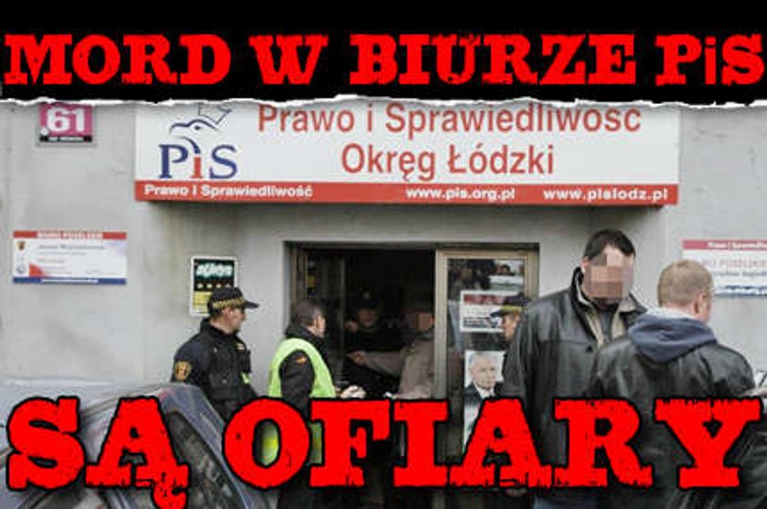 Zbrodnia w biurze PiS. Są ofiary