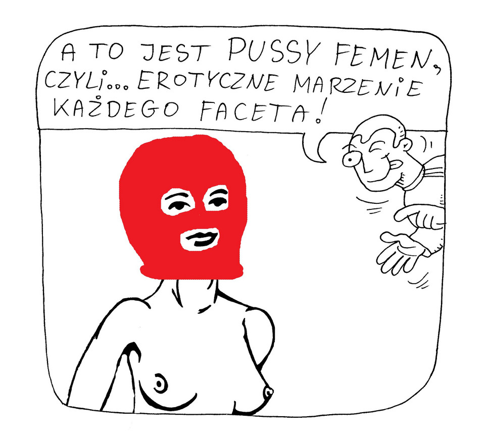 Trzy paski - pussy femen