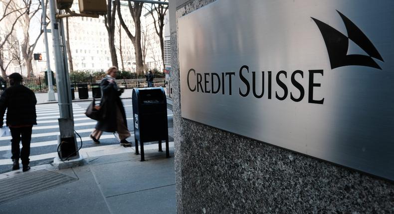 Credit Suisse to borrow $54 billion from Swiss National Bank as it looks to shore up liquidity amid the banking crisis.Spencer Platt/Getty Images