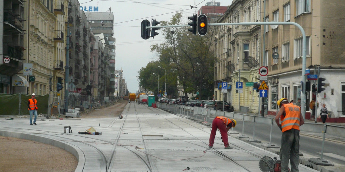 koniec remontu torów na piotrkowskiej